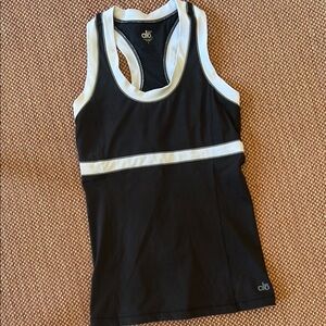 Alo Yoga Black and White Tank